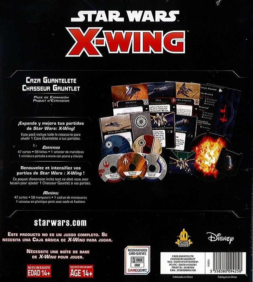 Star Wars: X-Wing: Chasseur Gauntlet Back