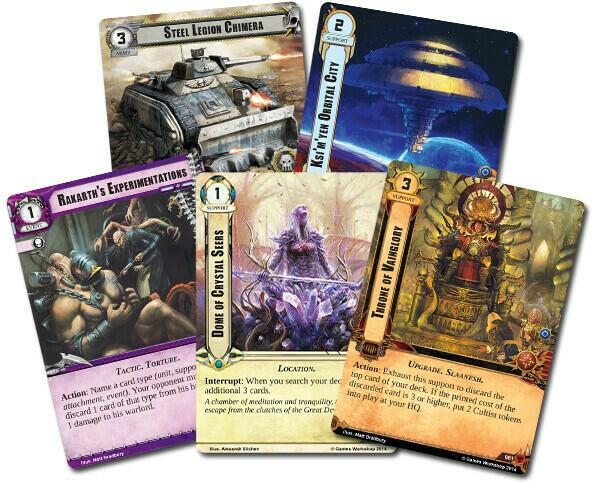 Warhammer 40,000: Conquest - Le Hurlement de Crinière Noire Cartes