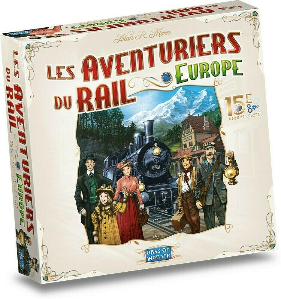 Les Aventuriers du Rail: Europe - 15ème Anniversaire Cover 3d