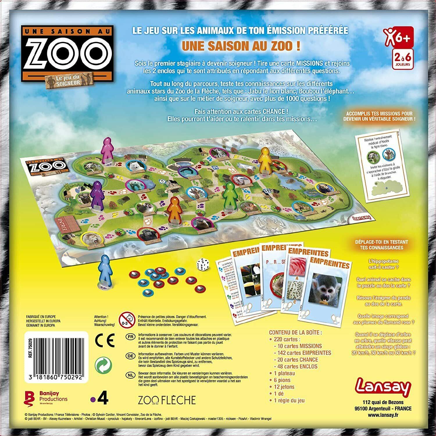 Une Saison au Zoo: Le Jeu du Soigneur Back