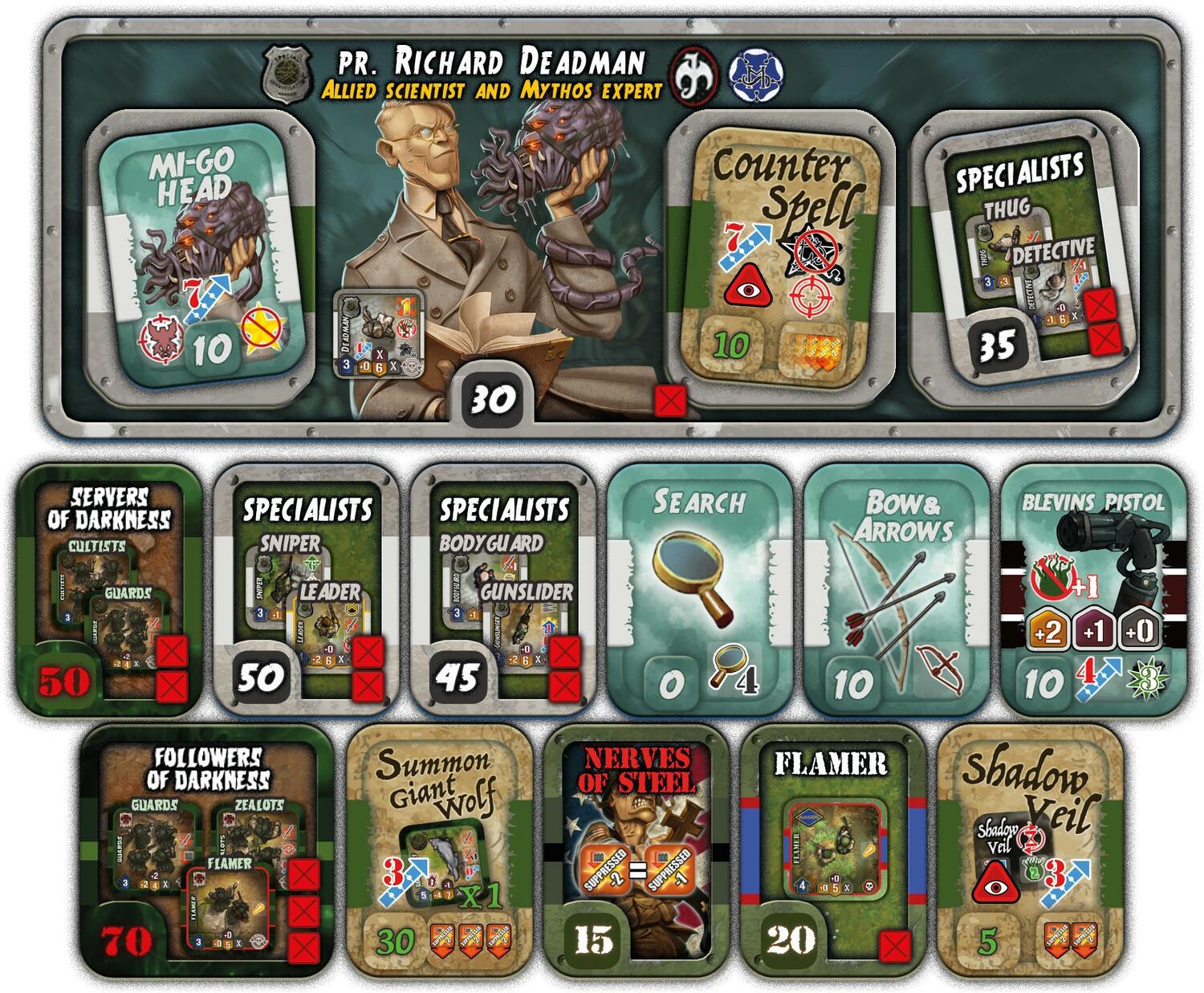 Shadows over Normandie: Shadow Hunters Tuiles