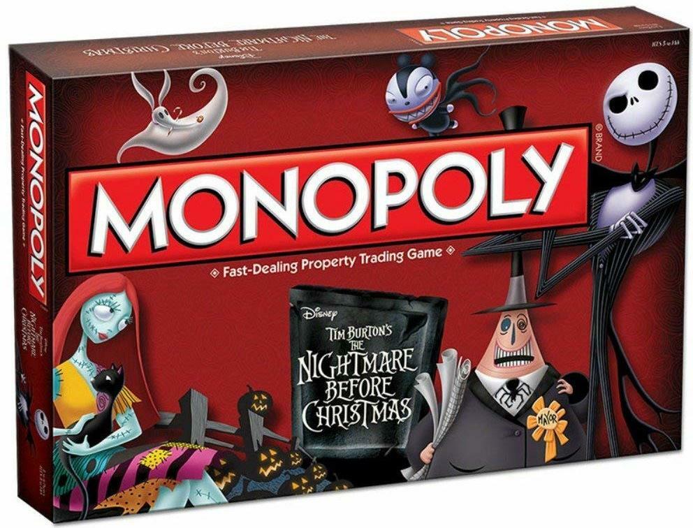 Monopoly: Tim Burton's - The Nightmare Before Christmas Cover 3d