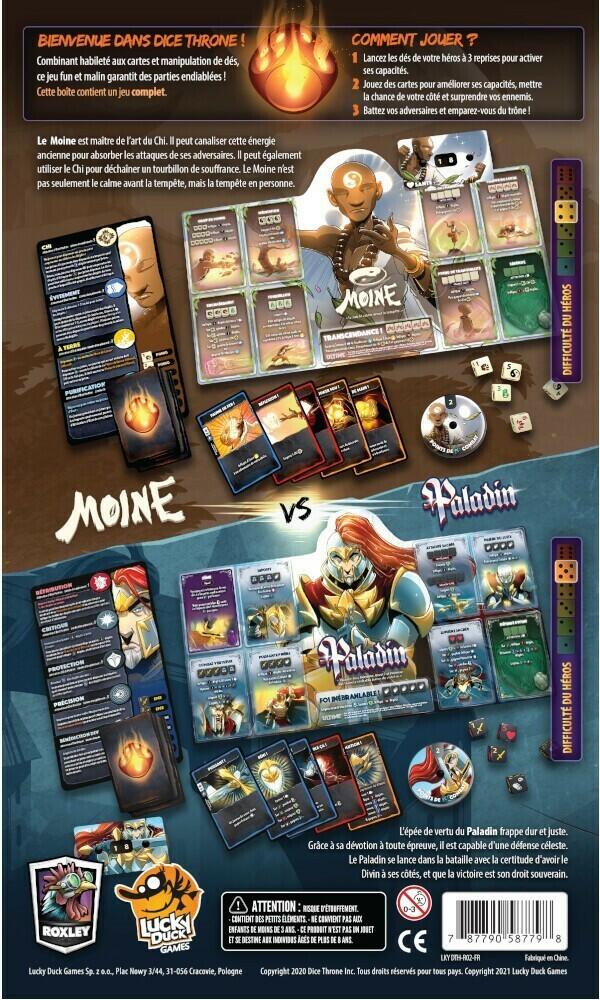 Dice Throne: Saison 1 - Moine vs Paladin Back