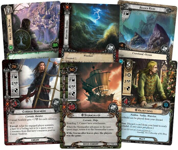 Le Seigneur des Anneaux: Le Jeu de Cartes - La Fuite de la Tourmente Cartes