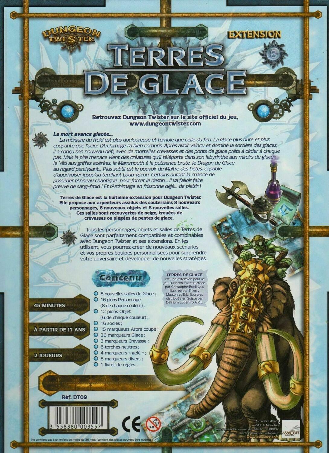 Dungeon Twister: Terres de Glace Back