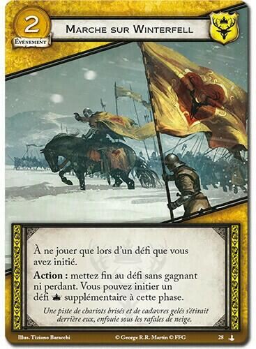 Le Trône de Fer: Le Jeu de Cartes - La Marche sur Winterfell Carte