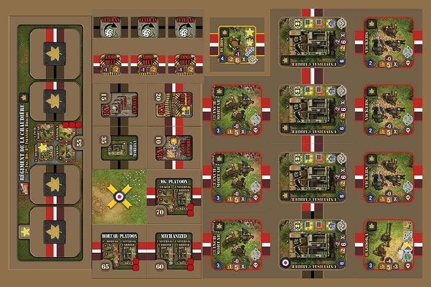 Heroes of Normandie: Commonwealth Army Box Tuiles