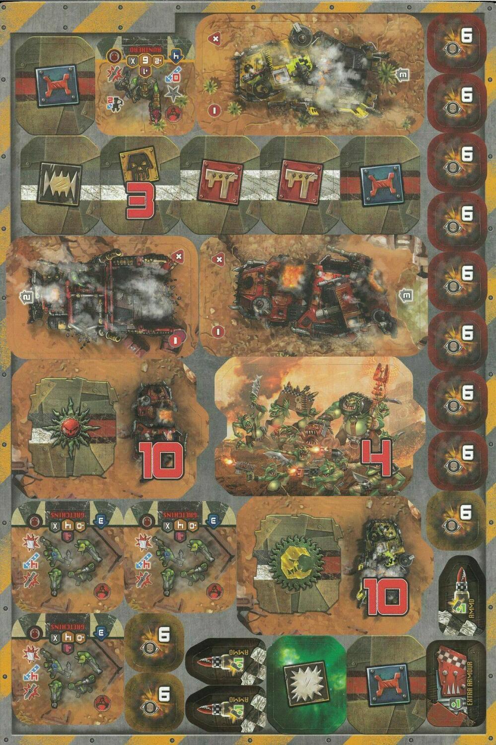 Warhammer 40,000: Heroes of Black Reach - Orks Reinforcement Tuiles