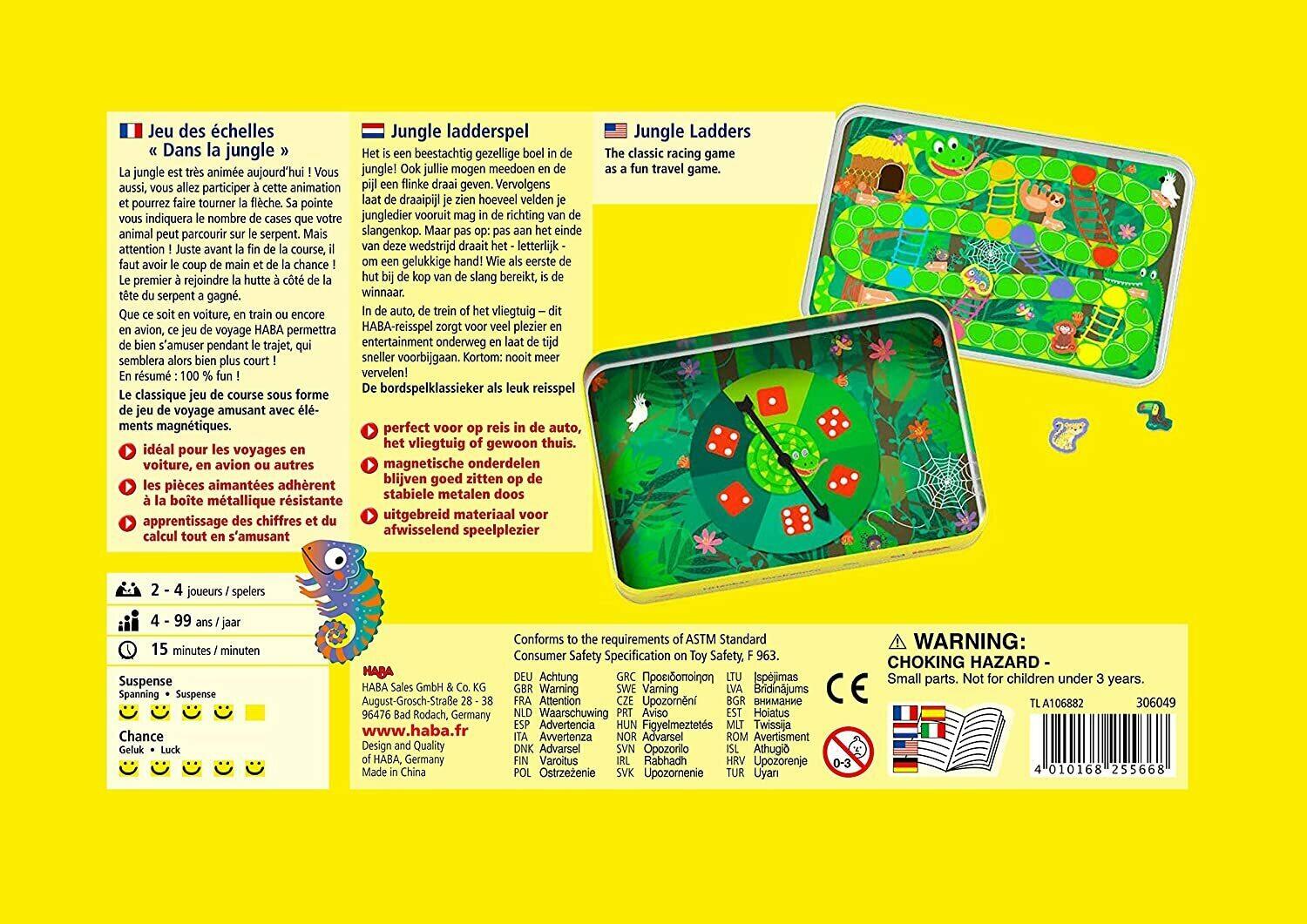 Jeu des Échelles: Dans la Jungle Back