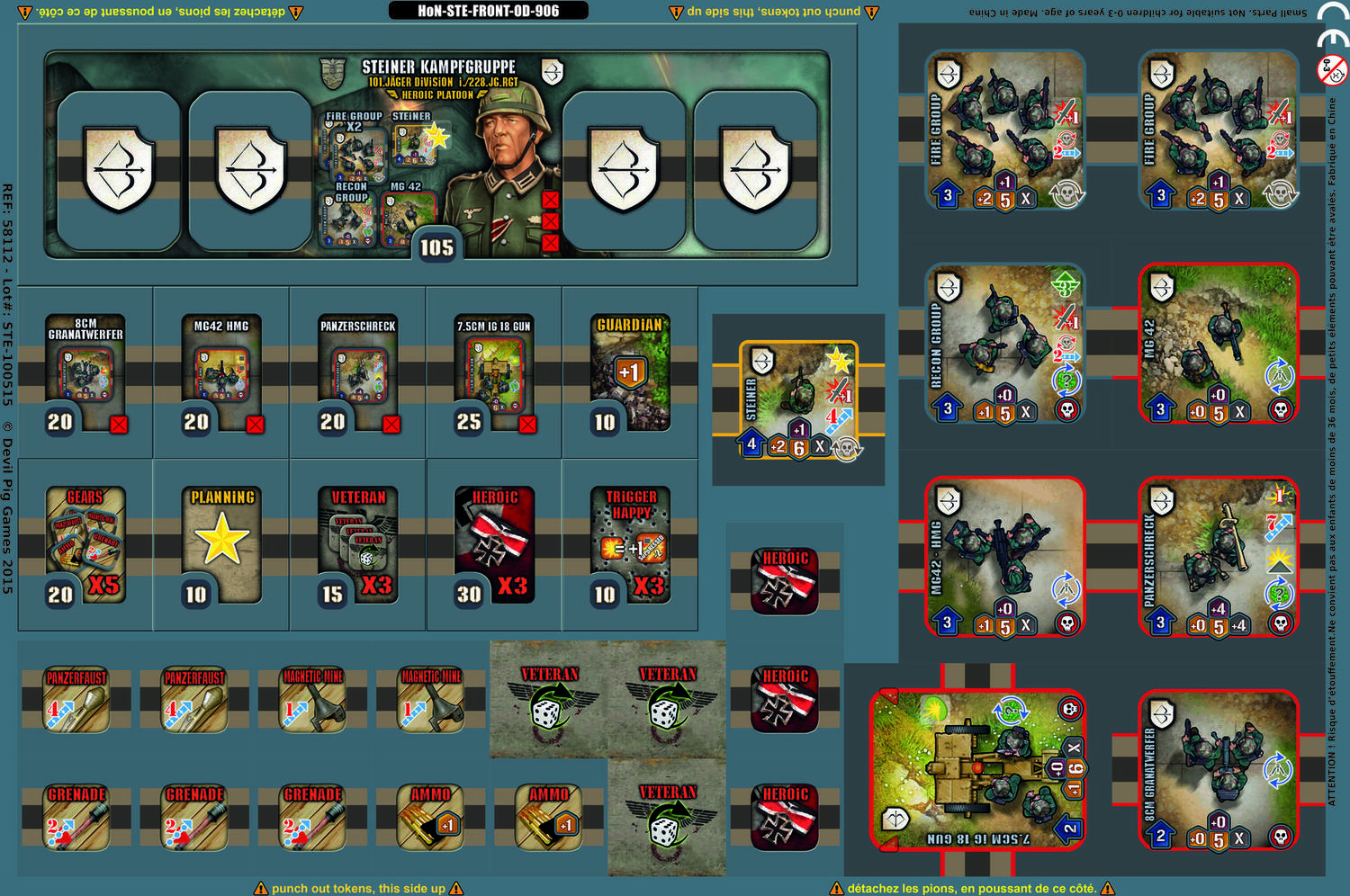 Heroes of Normandie: Steiner Kampfgruppe Tuiles