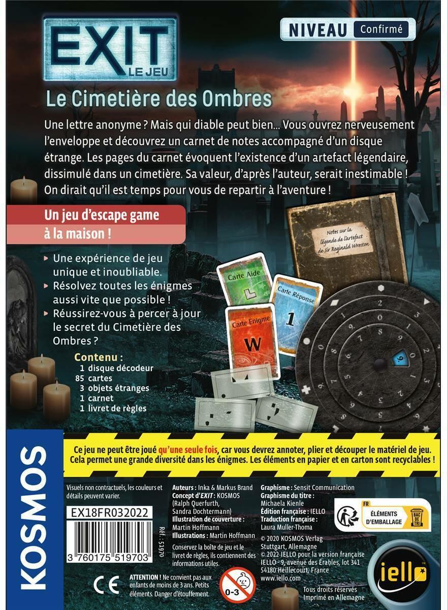 EXIT: Le Jeu - Le Cimetière des Ombres Back