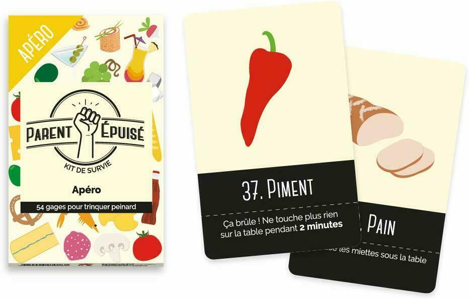 Parent Épuisé: Kit de Survie - Apéro Cartes