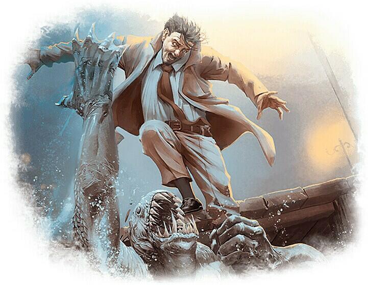 Horreur à Arkham: Le Jeu de Cartes - La Conspiration d'Innsmouth Artwork