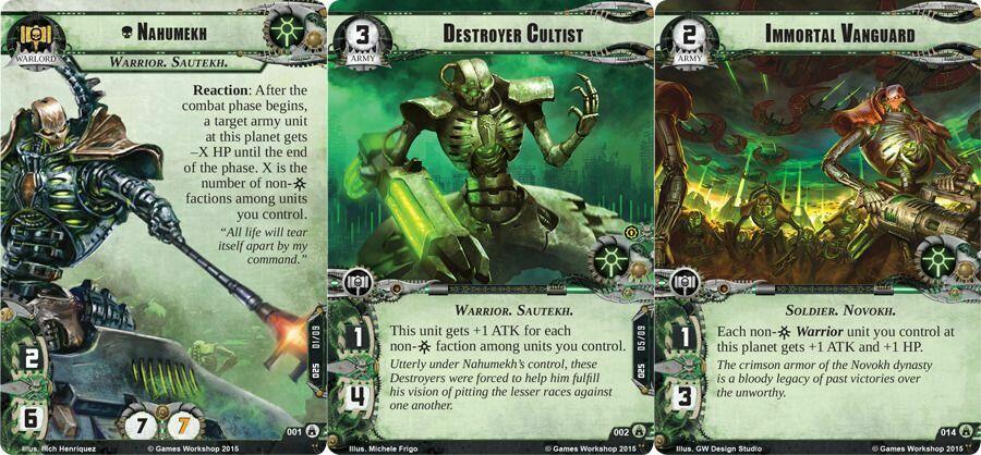 Warhammer 40,000: Conquest - Les Légions de la Mort Cartes