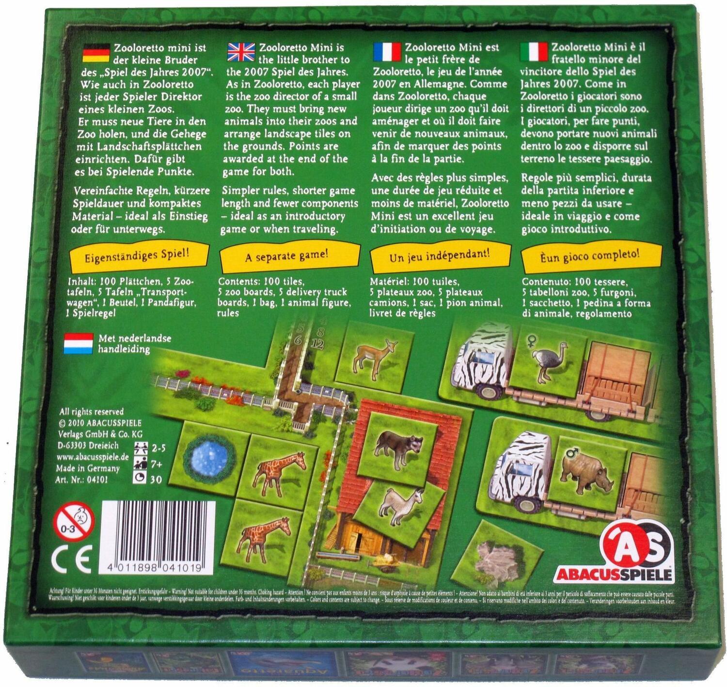 Zooloretto: Mini Back 3d