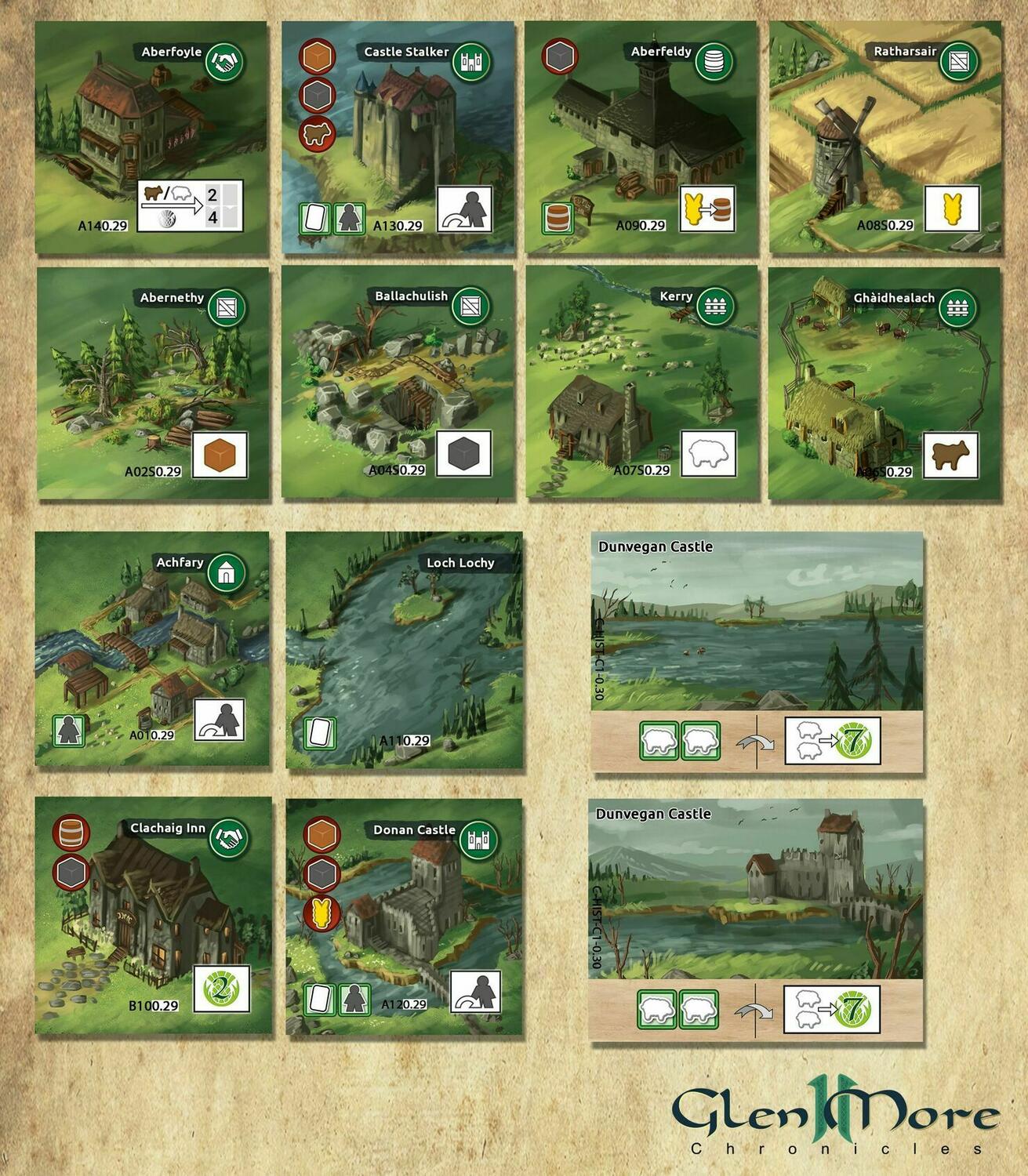 Glen More II: Chronicles Tuiles