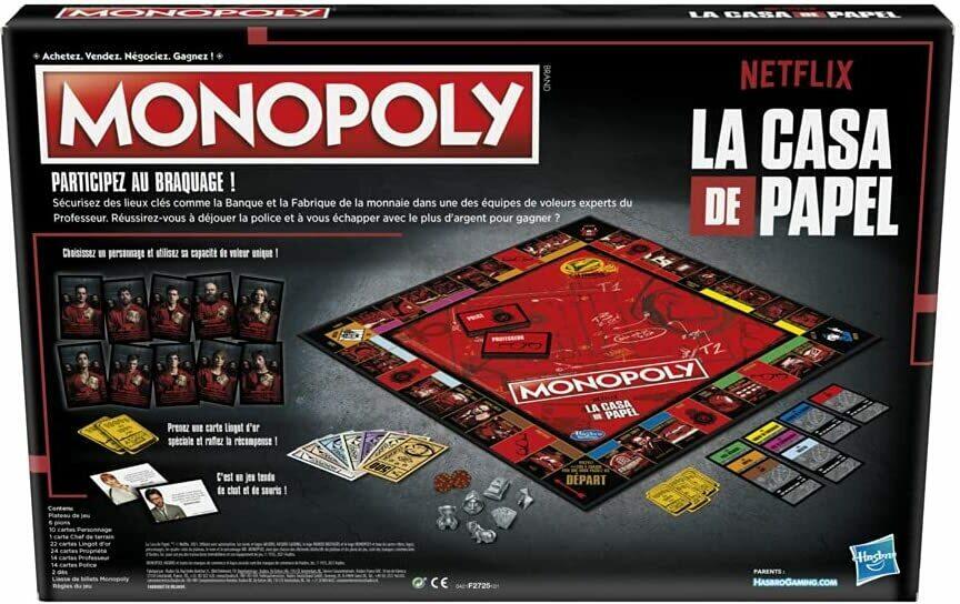 Monopoly: La Casa de Papel Back 3d