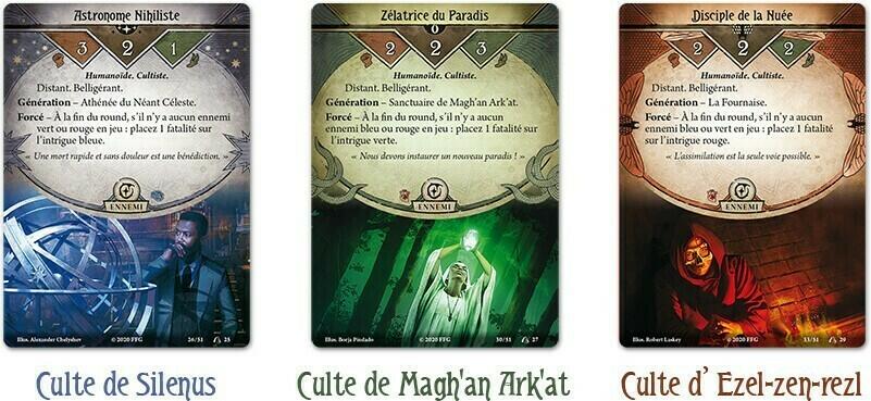 Horreur à Arkham: Le Jeu de Cartes - La Guerre des Dieux Extérieurs Cartes