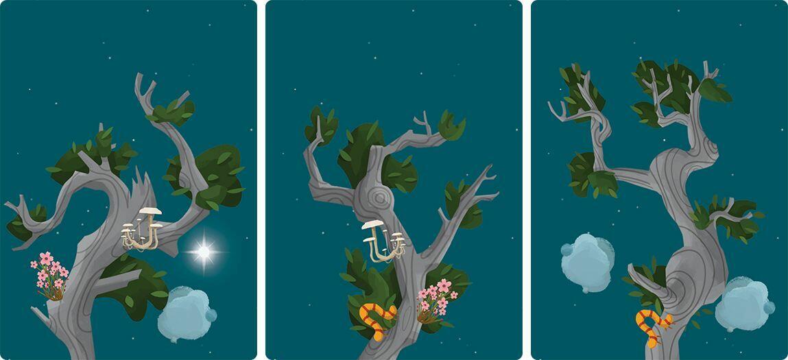 Kodama: Les Esprits de l'Arbre Cartes