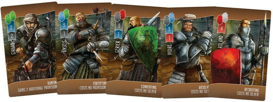 Paladins du Royaume de l'Ouest Cartes