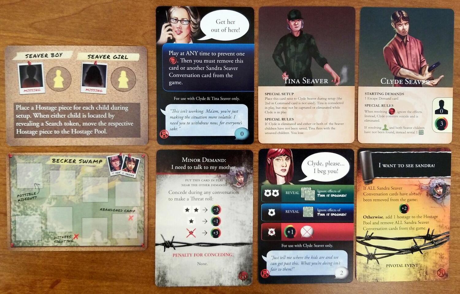 Négociateur: Prise d'Otages - La Famille Seaver Cartes
