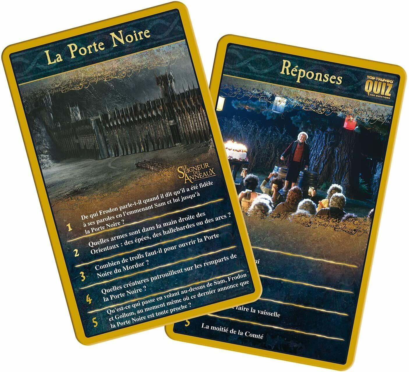 Top Trumps: Quiz - Le Seigneur des Anneaux Cartes