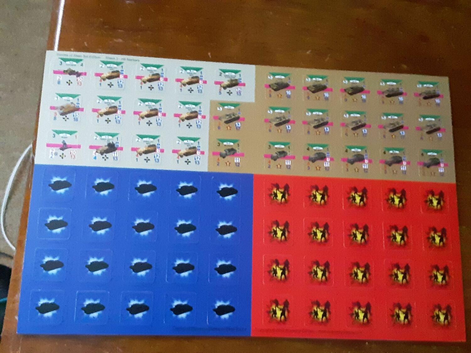 Conflict of Heroes: Orages d'Acier Tuiles