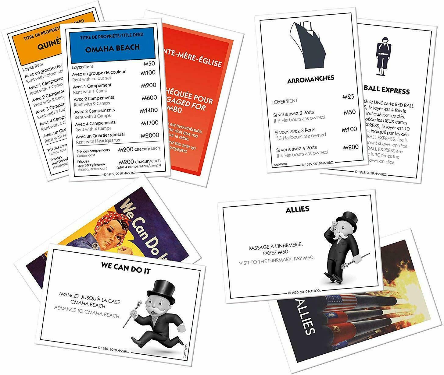 Monopoly: D-Day - 06.06.1944 Cartes