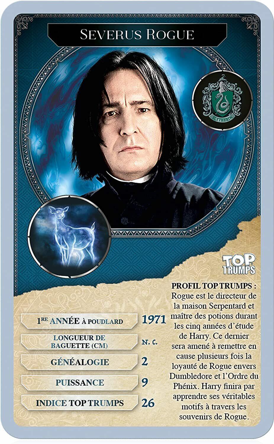 Top Trumps: Harry Potter - Sorciers et Sorcières Carte