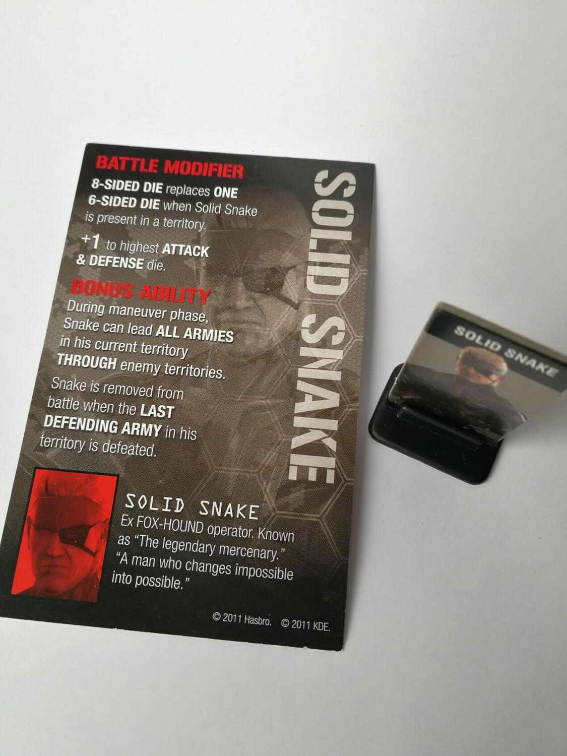 Risk: Metal Gear Solid - Collector's Edition Carte