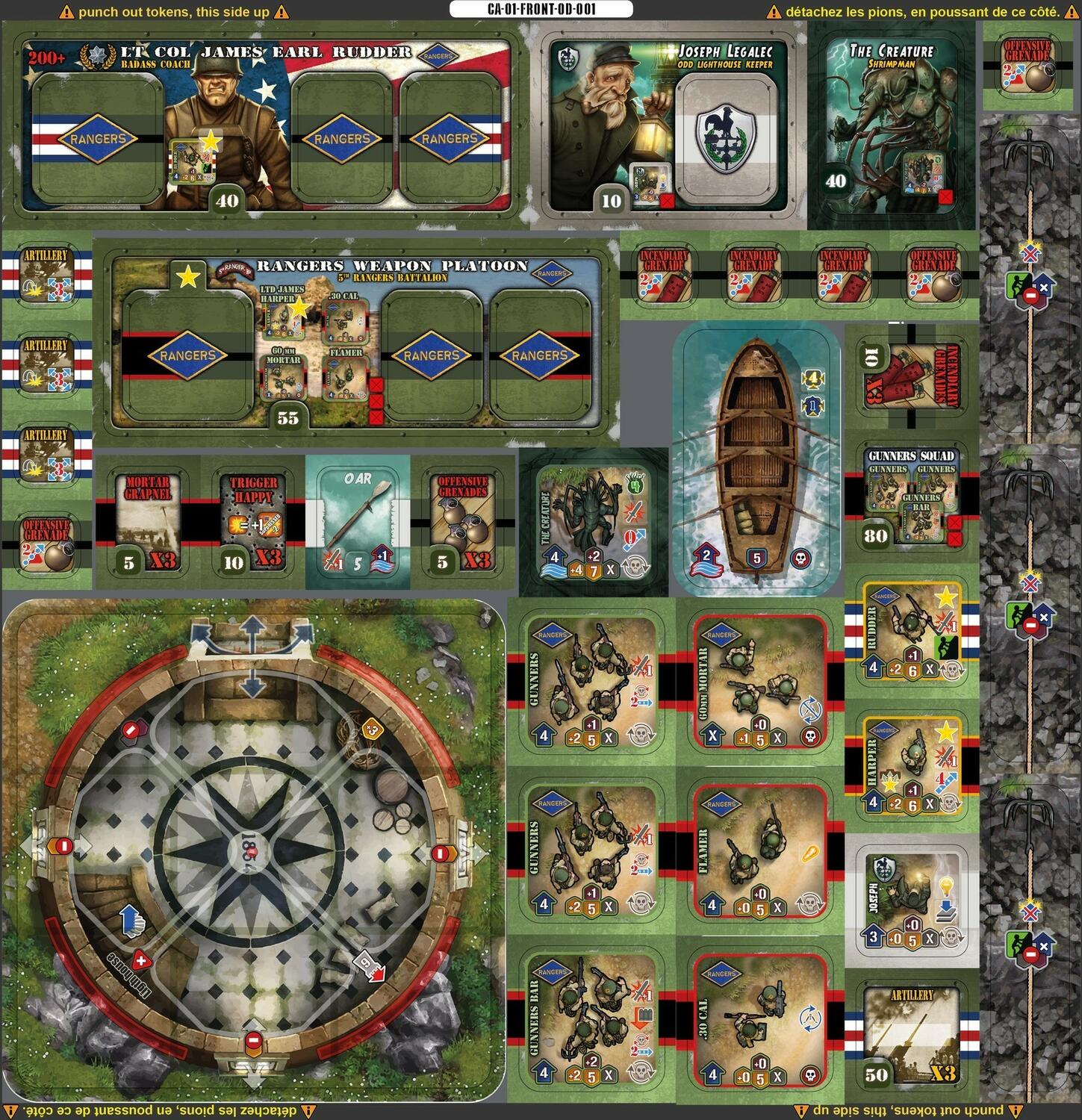 Heroes of Normandie: Pointe du Hoc Tuiles