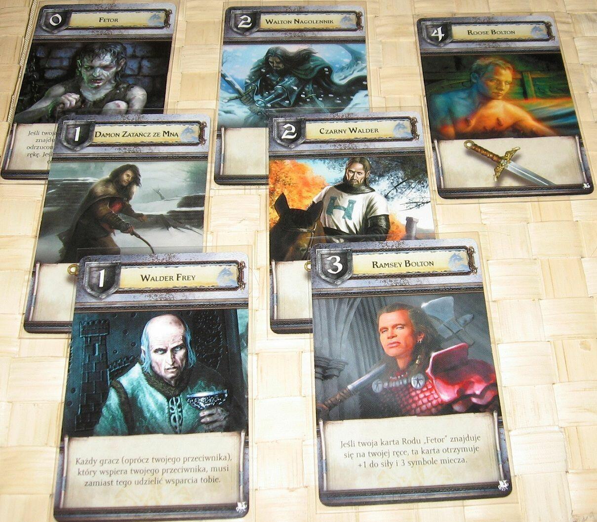 Le Trône de Fer: Le Jeu de Plateau - Une Danse avec les Dragons Cartes