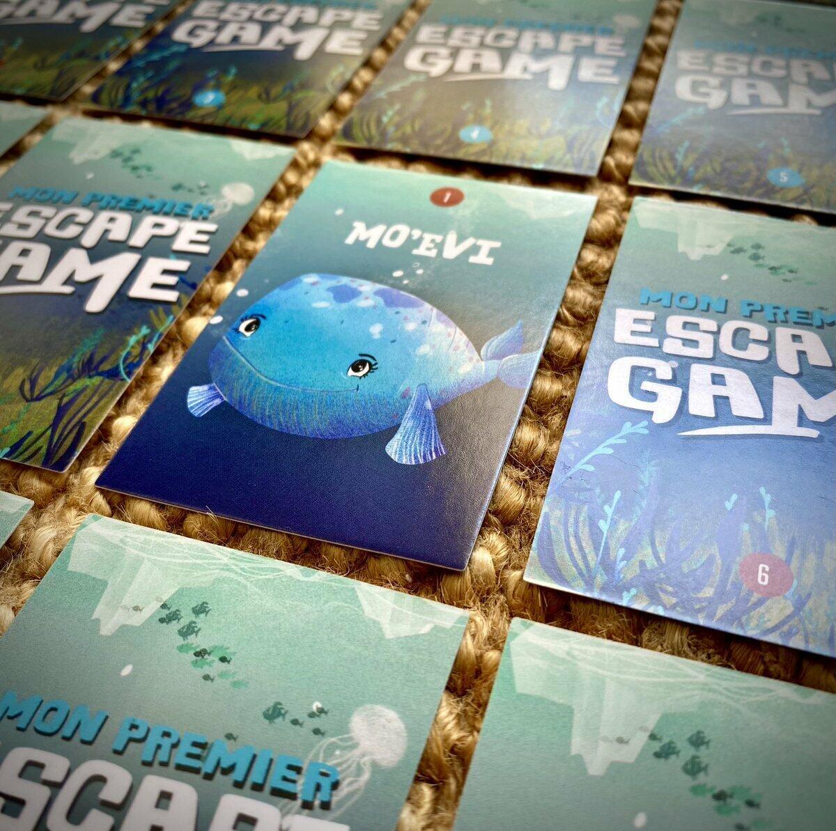 Mon Premier Escape Game: Le Chant des Baleines Cartes