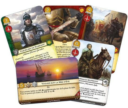 Le Trône de Fer: Le Jeu de Cartes - Voyage vers Villevieille Cartes