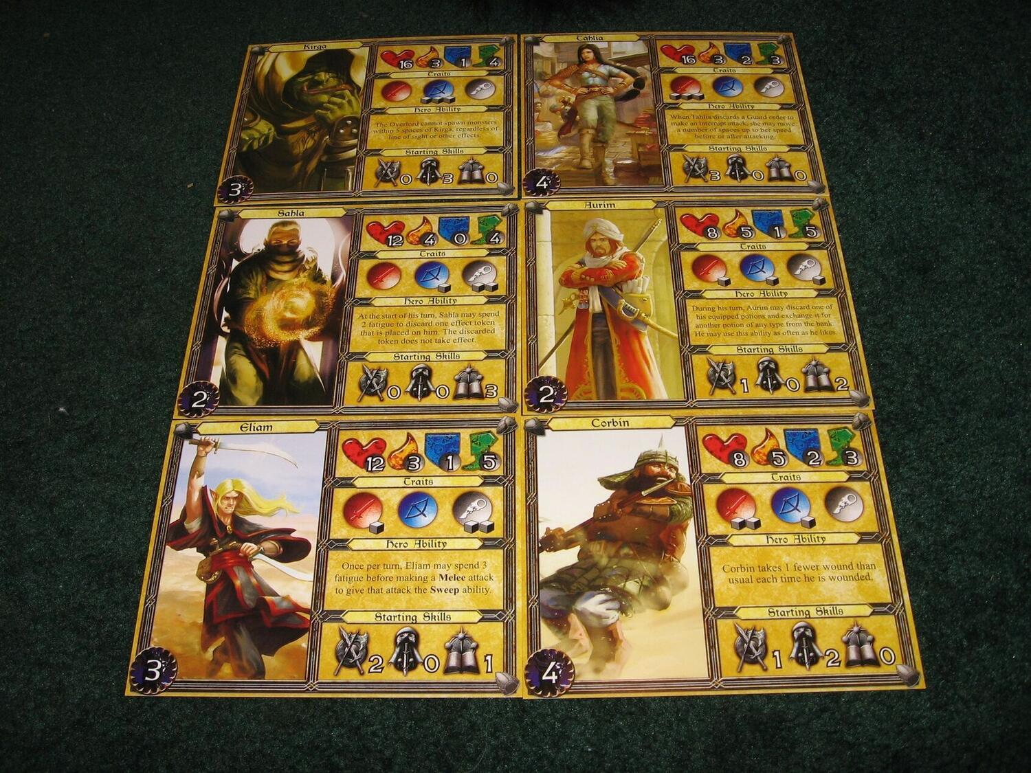 Descent: Voyages Dans les Ténèbres - L'Autel du Désespoir Personnages