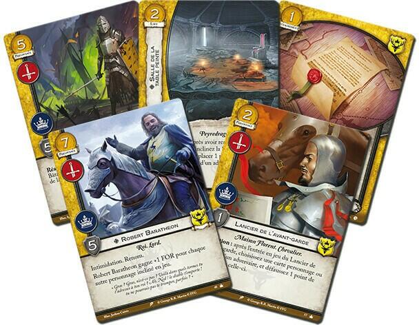 Le Trône de Fer: Le Jeu de Cartes - Maison Baratheon Cartes