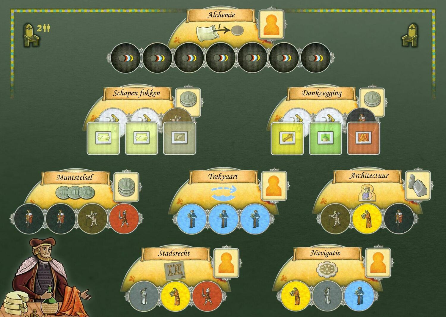 Orléans: Commerce & Intrigue Tuiles