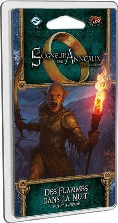 Le Seigneur des Anneaux: Le Jeu de Cartes - Des Flammes dans la Nuit Cover 3d