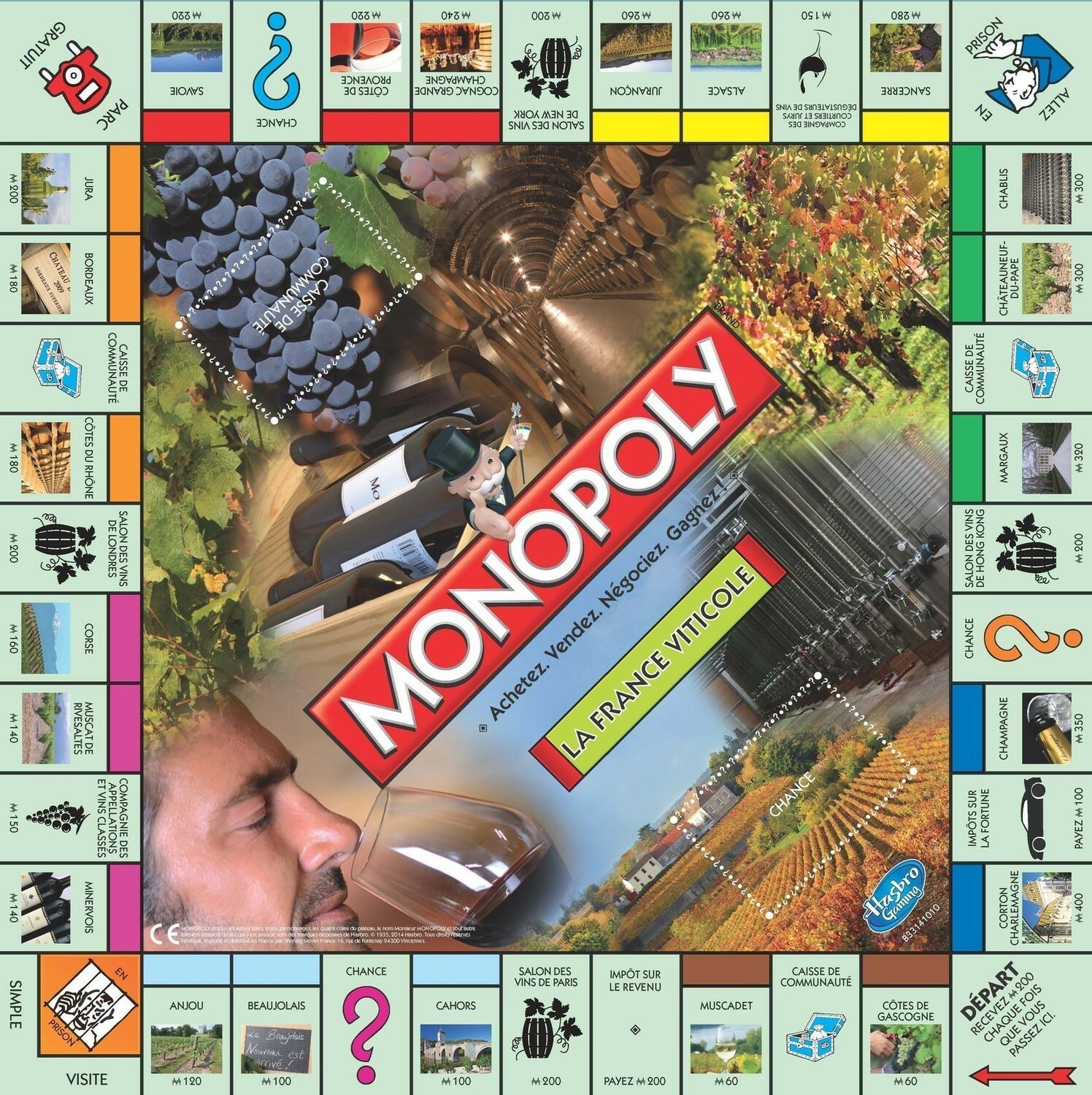Monopoly: La France Viticole Plateau