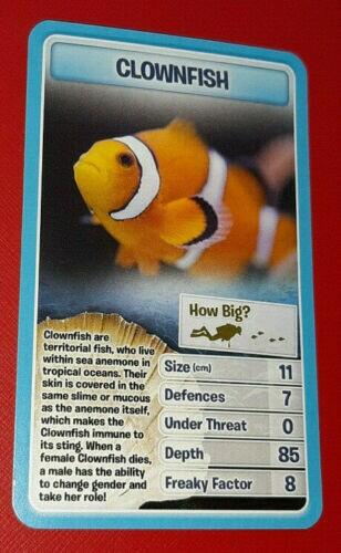 Top Trumps: Créatures Marines Carte