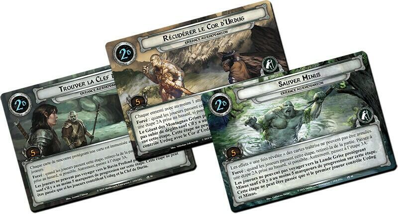 Le Seigneur des Anneaux: Le Jeu de Cartes - Errance au Rhovanion Cartes