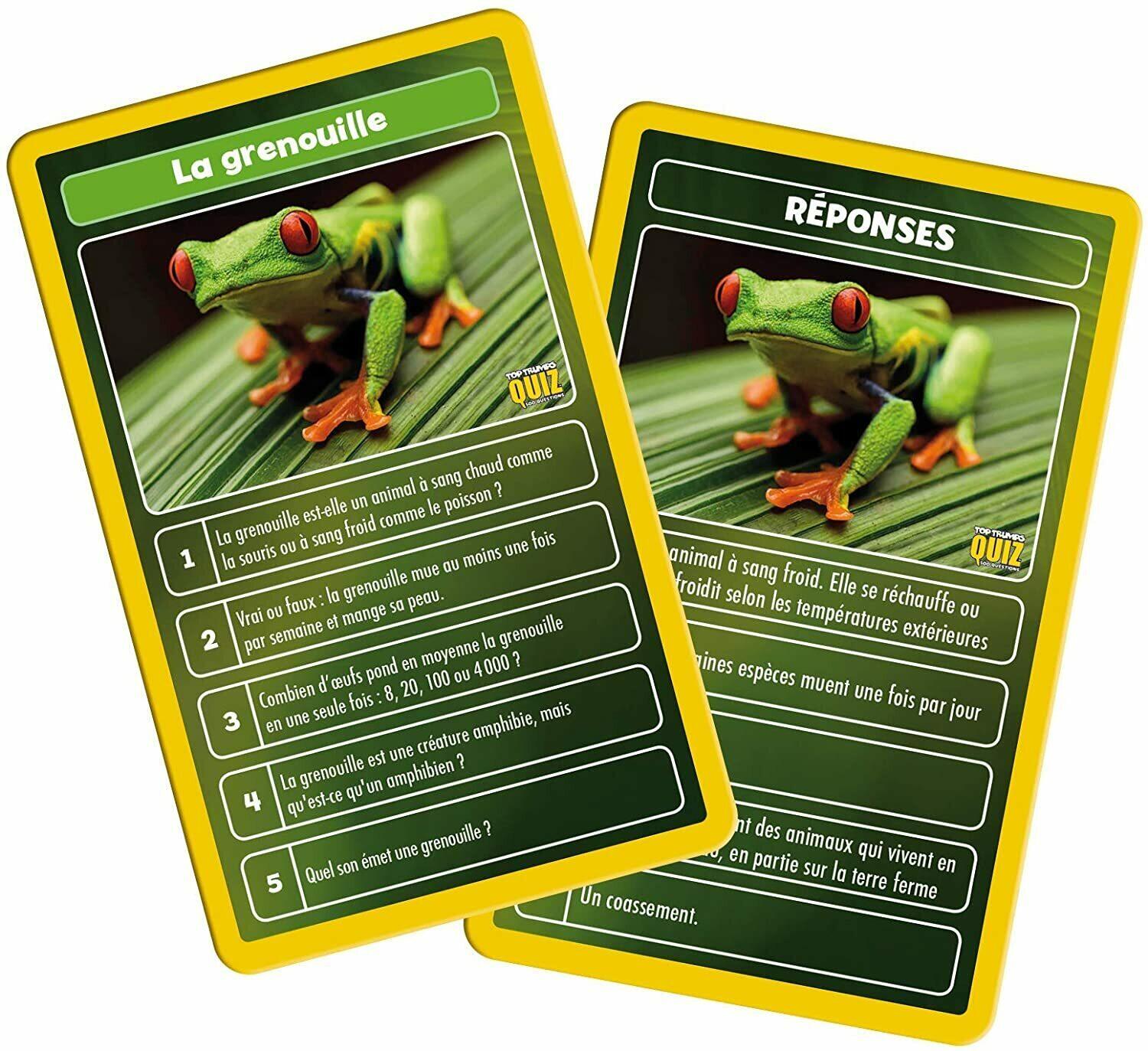 Top Trumps: Quiz - Le Monde des Animaux Cartes