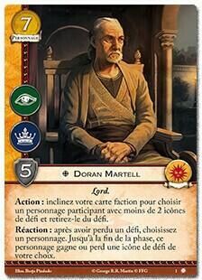 Le Trône de Fer: Le Jeu de Cartes - Les Sables de Dorne Carte