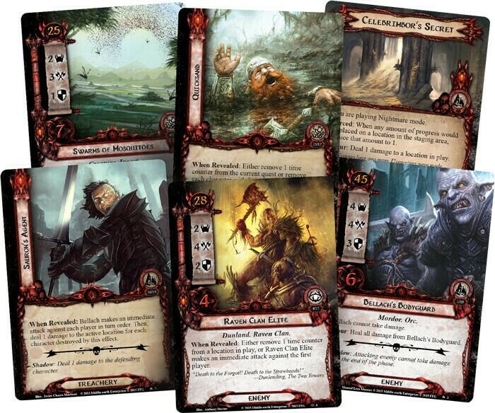 Le Seigneur des Anneaux: Le Jeu de Cartes - Deck Cauchemar - La Couronne d'Andouillers Cartes