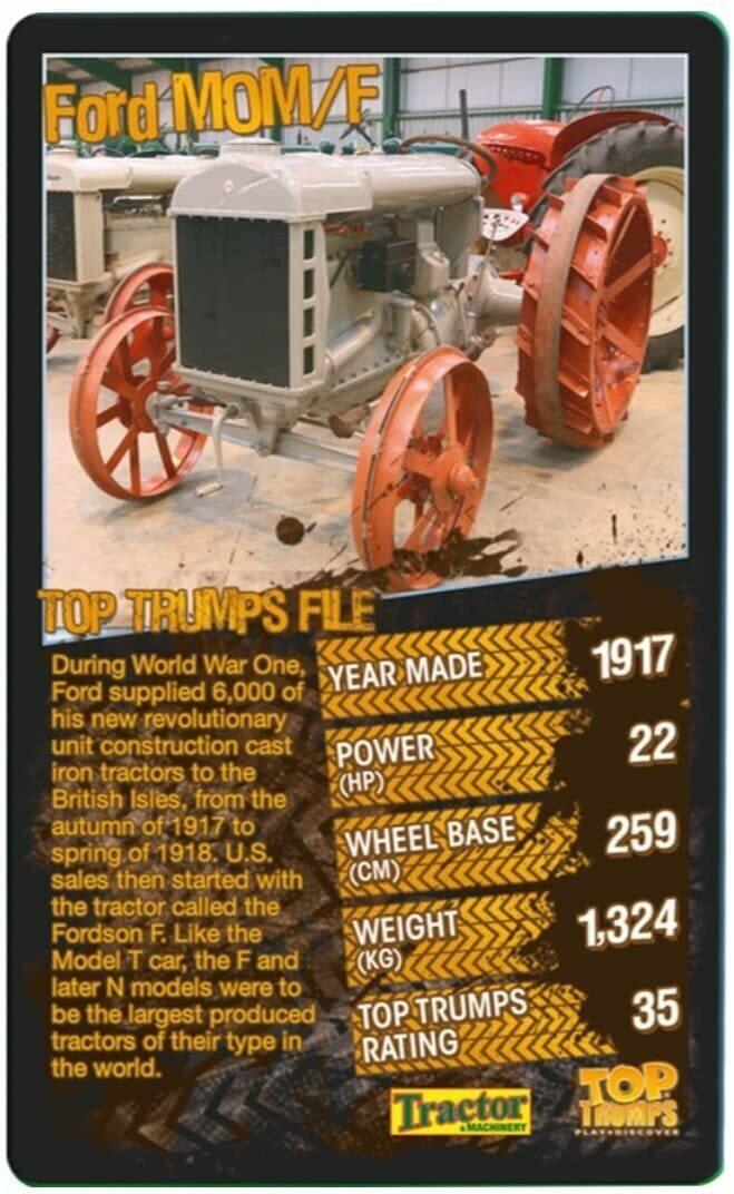 Top Trumps: Tracteurs Carte