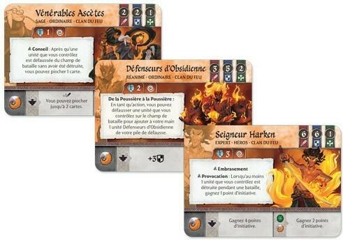 Crystal Clans: Clan du Feu Cartes