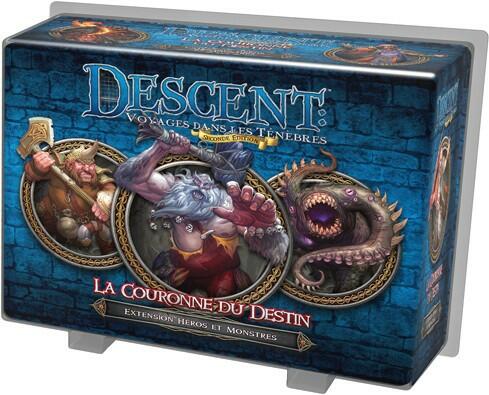 Descent: Voyages Dans les Ténèbres (Seconde Édition) - La Couronne du Destin Cover 3d