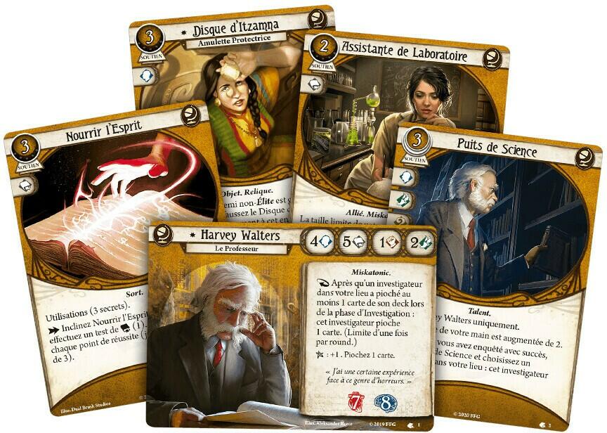 Horreur à Arkham: Le Jeu de Cartes - Harvey Walters Cartes