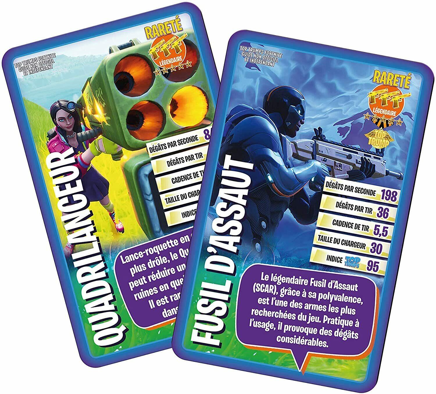 Top Trumps: Fortnite - Guide Non Officiel et Indépendant Cartes
