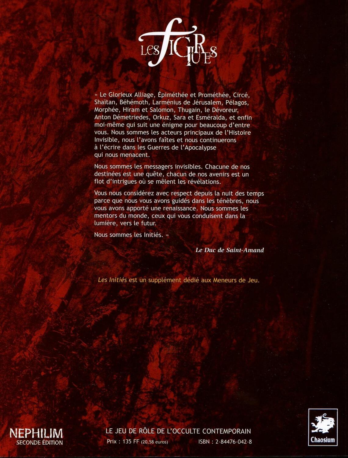 Nephilim: Les Figures Back